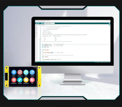 Placa Desarrollo ESP32 LVGL Arduino (WROOM) con Pantalla Táctil LCD TFT 2.8" (240x320) WiFi y Bluetooth