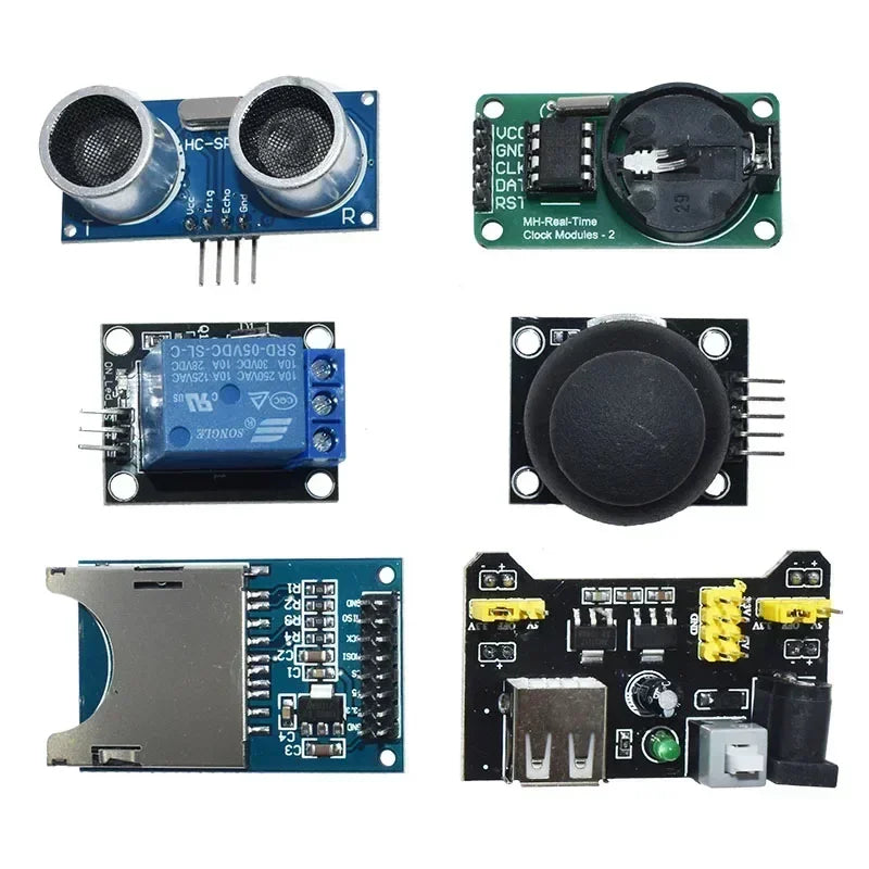Kit Inicio Módulos Sensores (45 en 1, 16 Tipos) con Caja para Arduino/Raspberry Pi/UNO R3/MEGA2560 (Superior a 37 en 1)