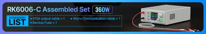 Fuente Alimentación Laboratorio RD-RK6006 / RK6006-BT DC 60V 6A Comunicación Buck Ajustable 4 Dígitos