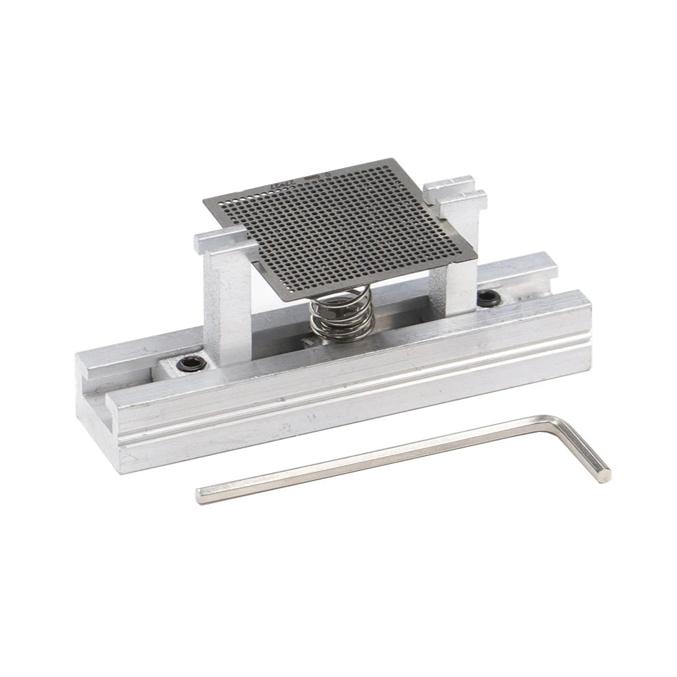 Set Plantillas Stencils BGA Universales (Calor Directo) para Reballing SMT/SMD (10/16/27 Piezas)