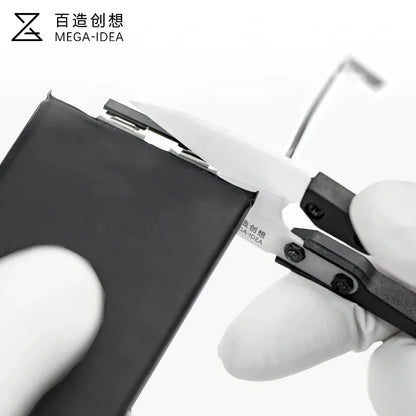Tijeras Cerámica Aisladas Alta Dureza QIANLI MEGA-IDEA para Corte Cable Batería Reparación Teléfono Móvil