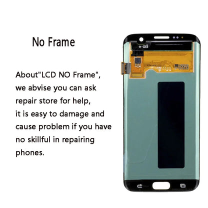 Pantalla AMOLED 5.5" con Digitalizador Táctil para Samsung Galaxy S7 Edge (G935/G935F) (Con Sombra Quemada, Probada) + Tapa Trasera