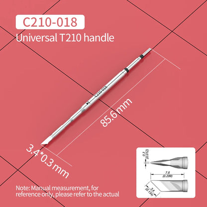 C210 Soldering Tips Compatible with JBC T210 Handle for CD-2SD/2SHE Station Welding Nozzle C210-001 C210-007 C210-008 C210-018