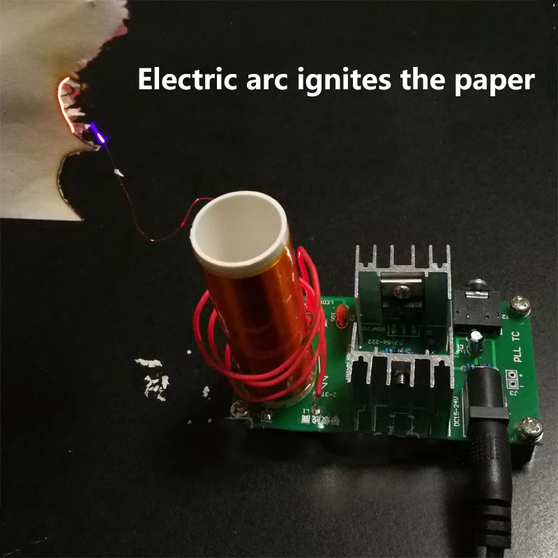 Kit DIY Bobina Tesla Divertida con Arco y Audio - Producción/Ensamblaje Electrónico Experimental (Soldar)