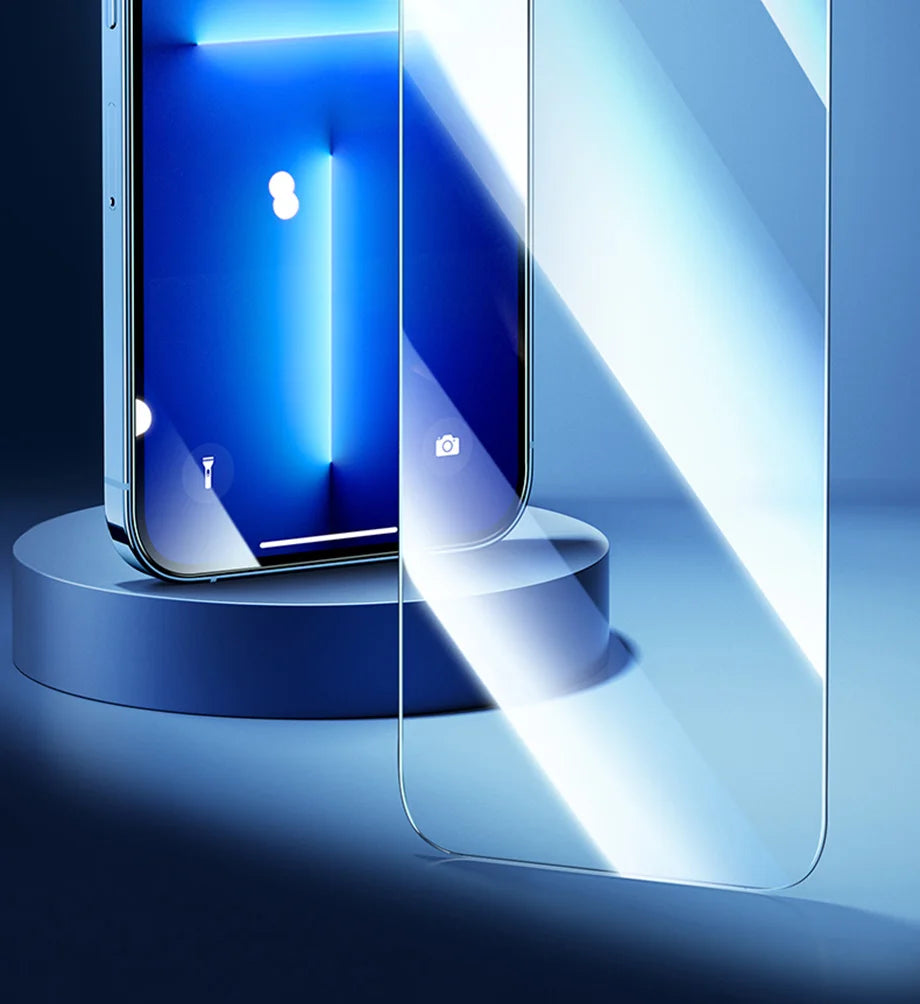 Protector Pantalla Cristal Templado para iPhone 7/8 Plus / X/XR/XS Max / 11-16 Pro Max/Mini (Pack 3 Unidades)