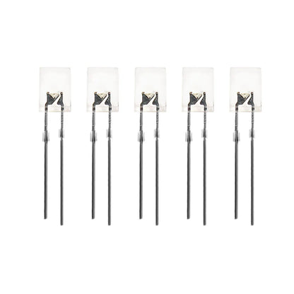 Diodo LED Transparente 2x5x7mm Kit Colores (Rojo/Amarillo/Azul/Verde) (100 Unidades)