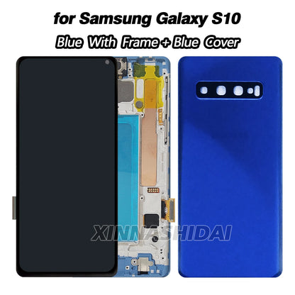 Pantalla TFT para Samsung Galaxy S10 (SM-G973F/U/W) con Marco y Tapa Trasera (Digitalizador Táctil)