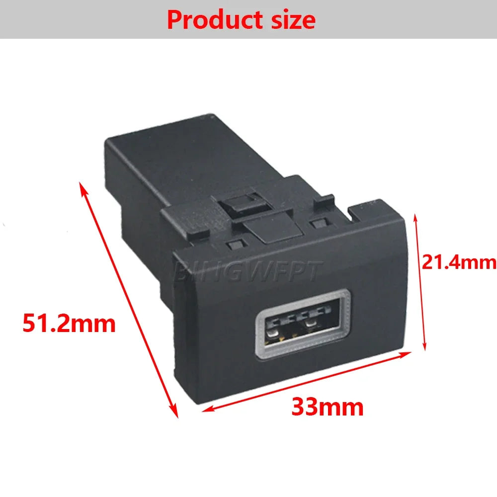 Cargador Auto Rápido QC3.0 + USB-C PD Socket Interfaz con Botón para VW Polo (2011-2013)