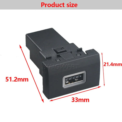 Cargador Auto Rápido QC3.0 + USB-C PD Socket Interfaz con Botón para VW Polo (2011-2013)