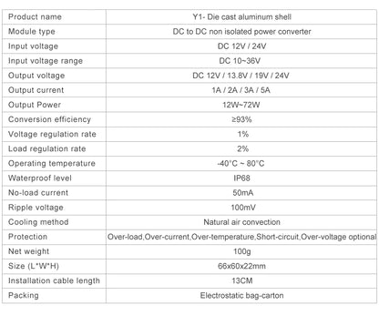 Módulo Convertidor Voltaje DC-DC 10-36V a 24V Automático Buck/Boost Regulador