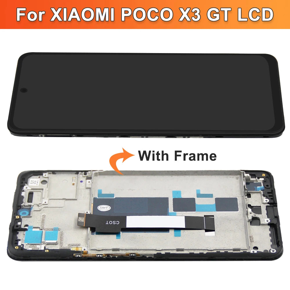 Pantalla LCD 6.6" con Marco y Digitalizador Táctil para Xiaomi POCO X3 GT (21061110AG)