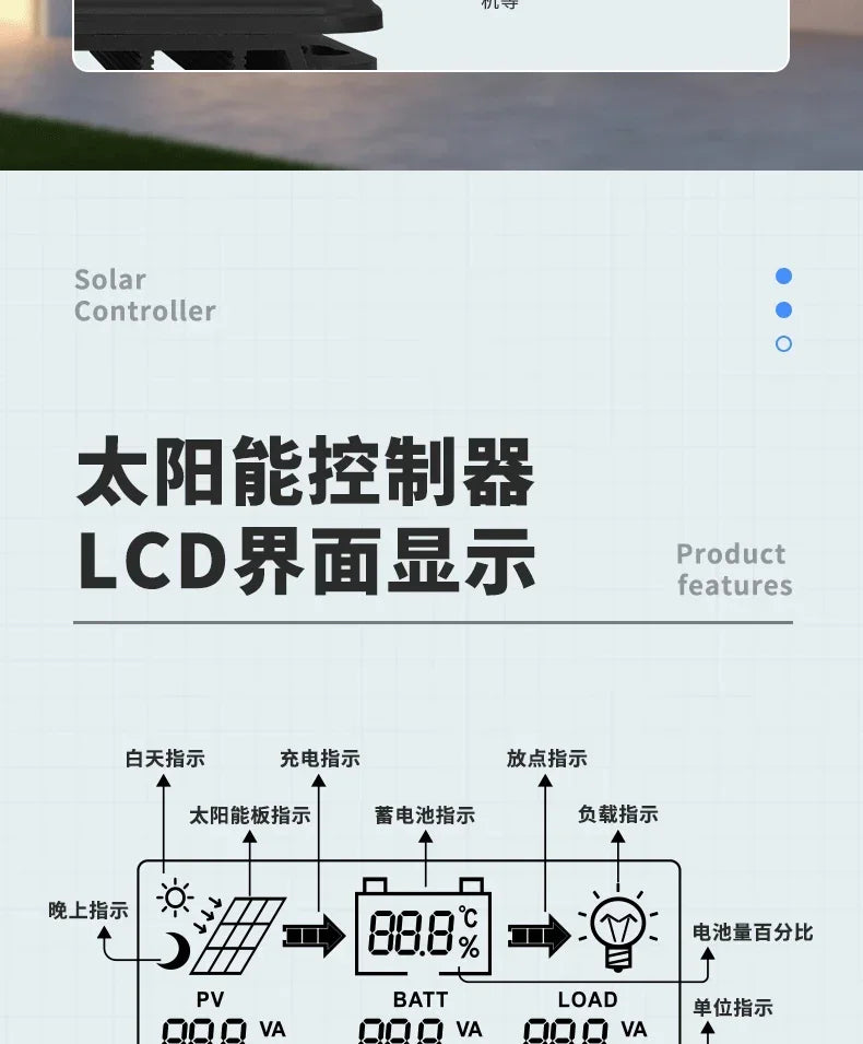 MPPT Solar Charge Controller 12V 24V Auto WiFi Solar Panel Regulator 60A 50A 40A 30A 20A 10A Dual USB LCD Display Controller
