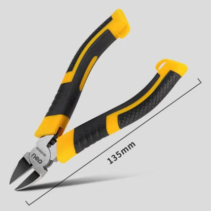 Alicate Corte Diagonal Deli CR-V (5"/6") para Joyería/Cable/Plástico (Mini Pinza Herramienta Eléctrica)