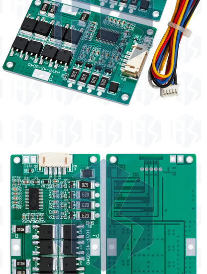 4S 3.2V/3.7V 18650 20A Lifepo4 Battery Balanced BMS board with balanced With cable