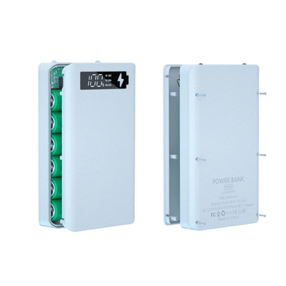 Caja Power Bank DIY Desmontable QC 3.0 (6x18650) Doble USB + PD (Soporte Batería 18650)