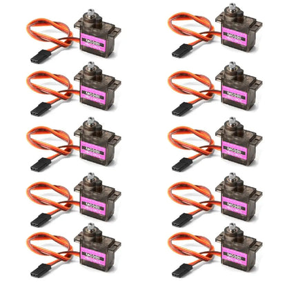 Servo Digital MG90S (9g, Engranaje Metálico) para RC Helicóptero/Avión/Bote/Auto/Robot (1/4/10 Unidades)