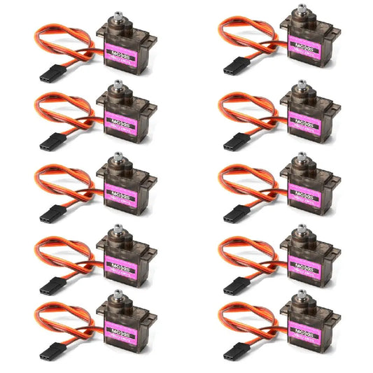 Servo Digital MG90S (9g, Engranaje Metálico) para RC Helicóptero/Avión/Bote/Auto/Robot (1/4/10 Unidades)