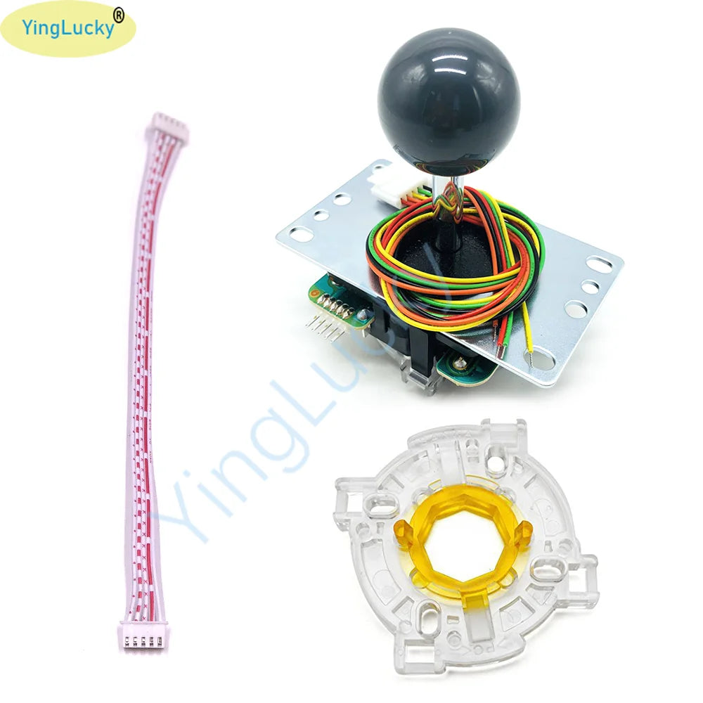 Joystick Original Sanwa JLF-TP-8YT Fighting Stick con Topball y Cable 5 Pines para Jamma Arcade/PC/PS3/PS4/XBOX DIY