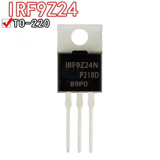 MOSFET TO-220 - Varios Tipos (IRF9Z24/34, IRLZ24/34/44, IRFZ44) - Lote 10 Piezas