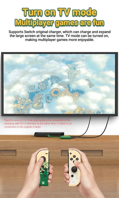 Docking Station PD100W para Nintendo Switch/OLED/Steam Deck/Teléfono/iPad/Laptop (Modo TV, USB-C a HDTV 4K)