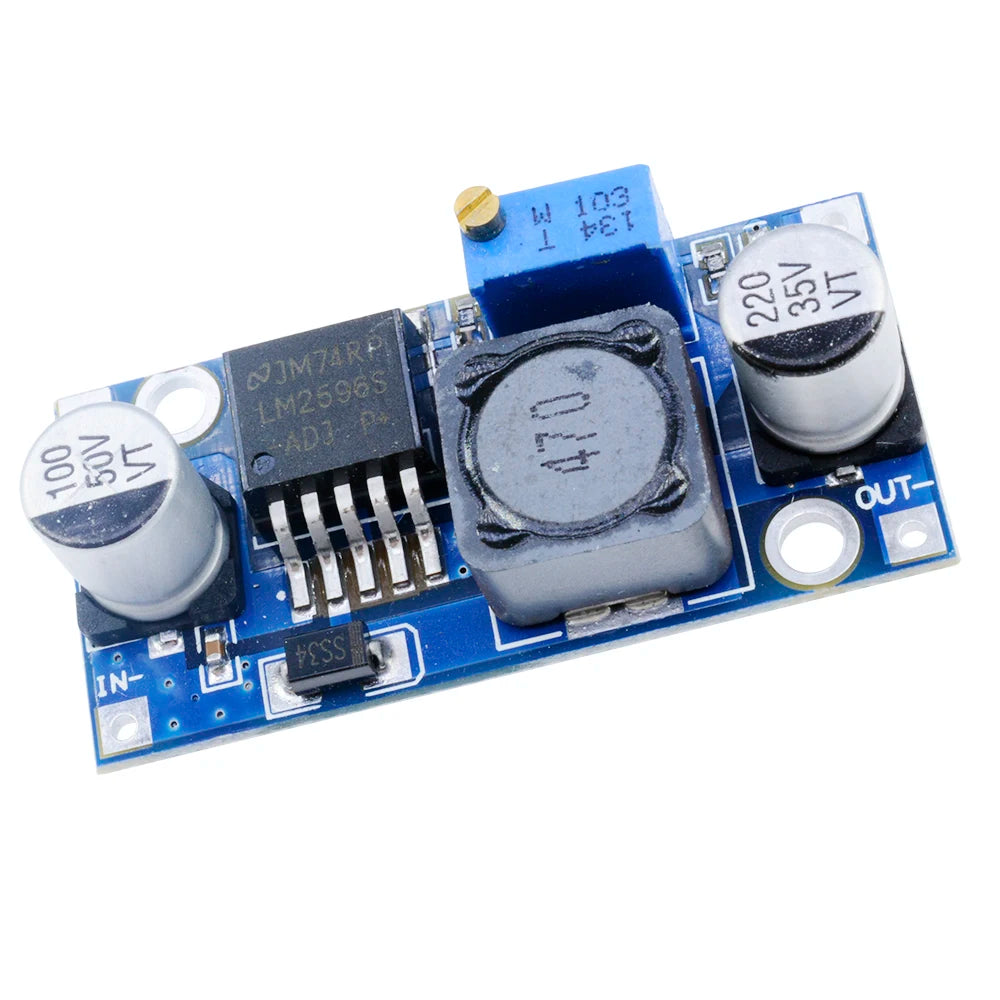 Módulo Convertidor Buck Ajustable LM2596 DC-DC 3.2V-35V a 1.25-35V Power Supply Step-Down