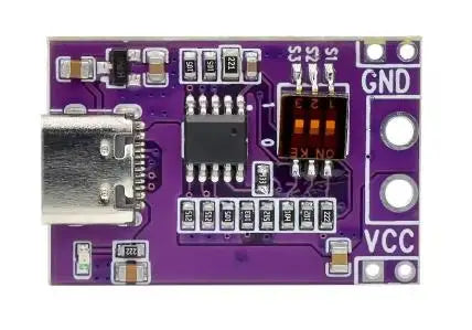 Módulo Trigger Detector Carga Rápida Type-C QC/AFC/PD2.0/PD3.0 a DC Spoof USB-PD para Notebook
