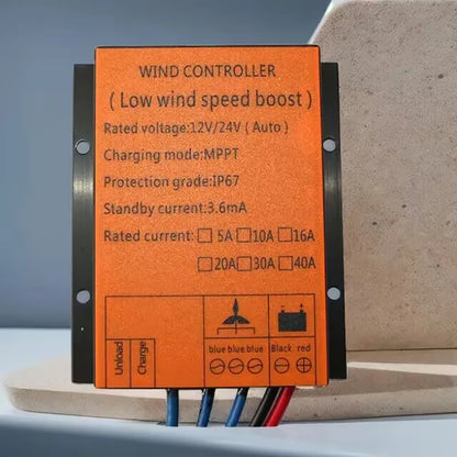 Controlador Carga Eólica MPPT Alta Calidad 12V/24V Auto Función Fuente Dual Estable (1000W-5000W)