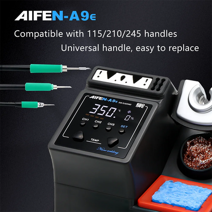 AIFEN A9E Soldering Station Compatible Original Soldering Iron Tip 210/245/115 Handle Control Temperature Welding Rework Station