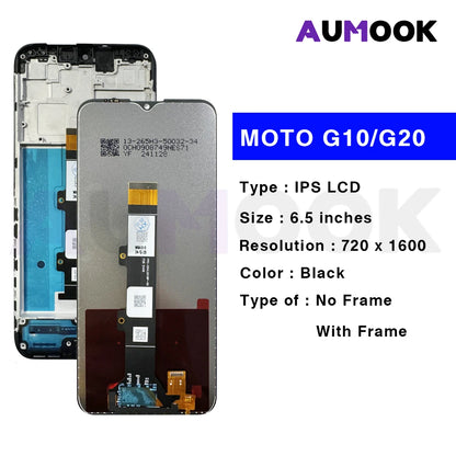 Pantalla LCD con Marco y Digitalizador Táctil para Motorola Moto G10/G20/G50/G60/G100 / G50 5G