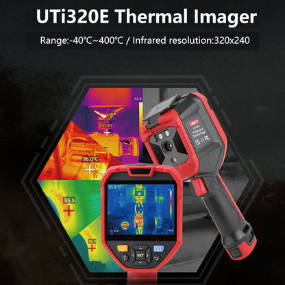 Termógrafo Infrarrojo UNI-T UTi320E / UTi260E Alta Resolución (320x240) - Cámara Térmica Portátil, Termómetro IR