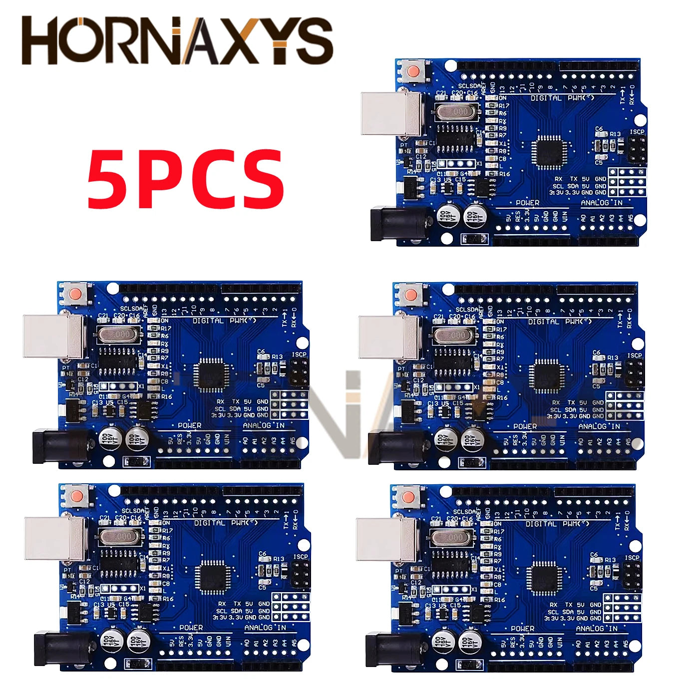 Placa Desarrollo UNO R3 (CH340G, MEGA328P-AU, 16MHz, Tipo C) con Cable USB para Arduino (1-10 Unidades)
