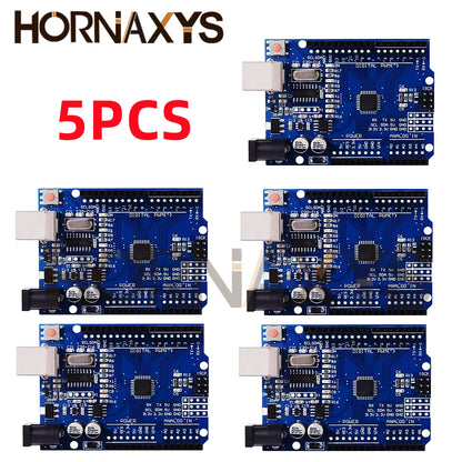 Placa Desarrollo UNO R3 (CH340G, MEGA328P-AU, 16MHz, Tipo C) con Cable USB para Arduino (1-10 Unidades)