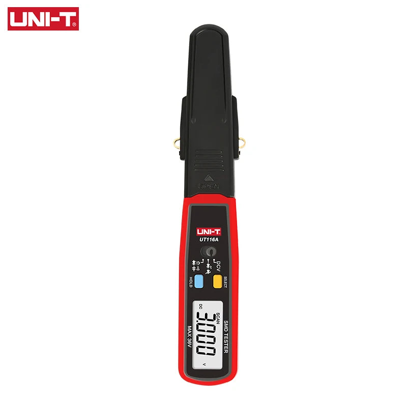 Tester SMD UNI-T UT116C / UT116A - Medidor Rotable Resistencia, LED, Diodo, Batería, Capacitor