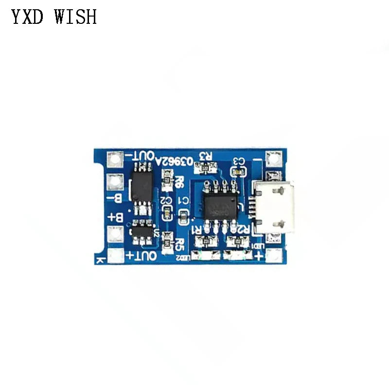 Lote 100 Pcs Módulo Cargador Batería Litio TP4056 Micro USB 5V 1A 18650 con Protección Dual