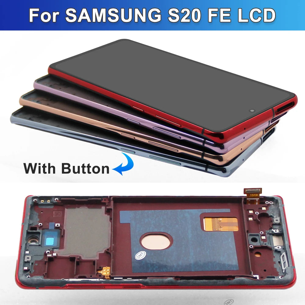 Pantalla AMOLED 6.5'' con Marco para Samsung Galaxy S20 FE (Digitalizador Táctil)