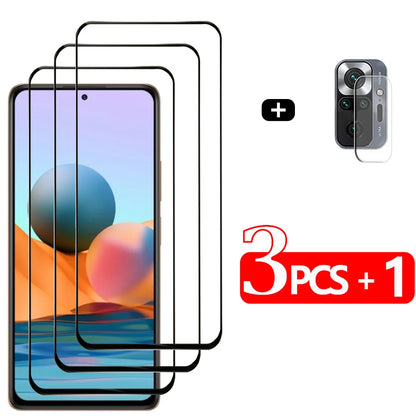 Pelicula, Front Tempered Glass For Xiaomi Redmi Note 14 10 11 12 13 Pro 5G Screen Protectors Redmi Note 12S 11S 10S cristal templado Note10 S protector pantalla Note11 verre trempé Redmi Note12 Pro Plus Camera Film