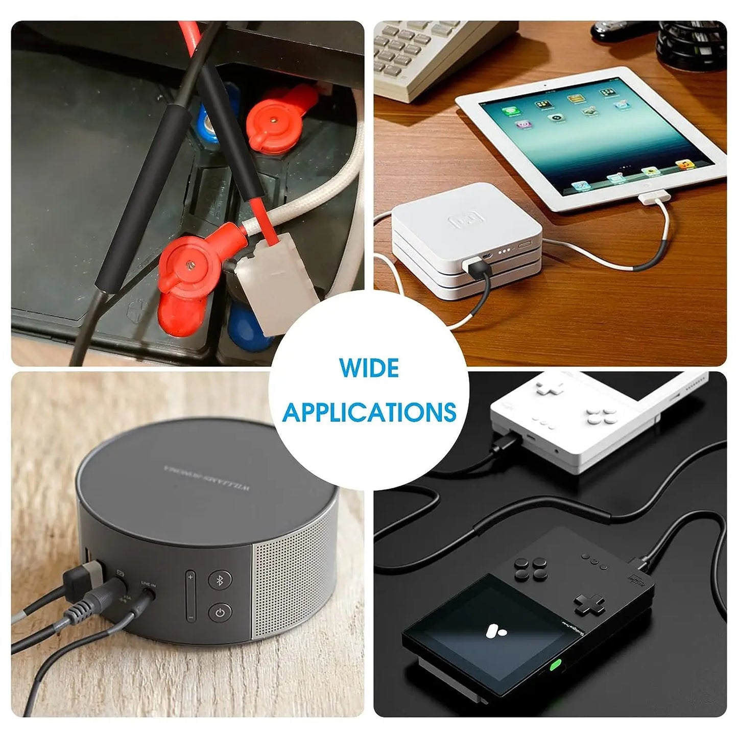 Kit Tubo Termoretráctil 2:1 Envoltura Cable Aislante Protección Conexión (127/530/580 Piezas) (Opción Pistola Aire Caliente)