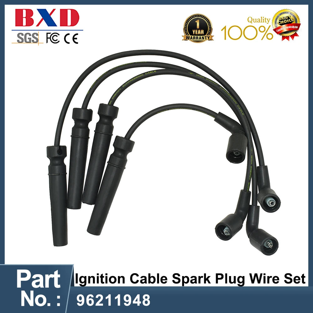 Set Cables Bujía Encendido 96211948 para Chevrolet Aveo / Pontiac / Daewoo 1.6L