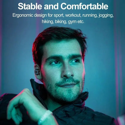 Auriculares Inalámbricos Y50 TWS Bluetooth 5.0 Deportivos con Micrófono y Pantalla LED (Control Táctil, Estéreo 9D, Impermeables)