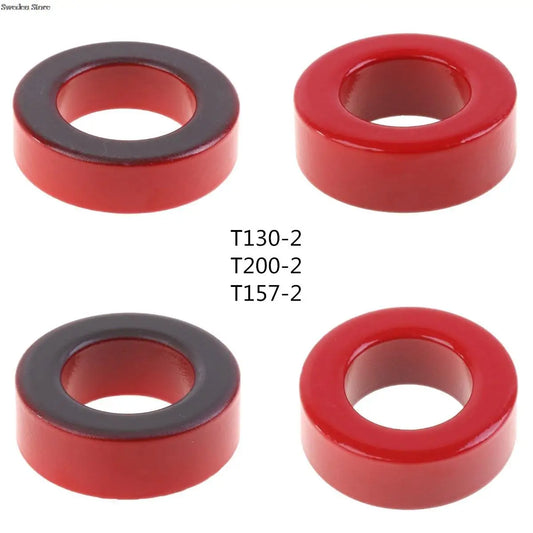 Núcleo Toroide Polvo Hierro T130-2 / T200-2 / T157-2 Rojo Baja Permeabilidad - Varios Tamaños