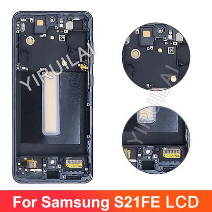 Pantalla TFT LCD con Marco y Digitalizador Táctil para Samsung Galaxy S21 FE 5G (G990B/G990U) (Probada)