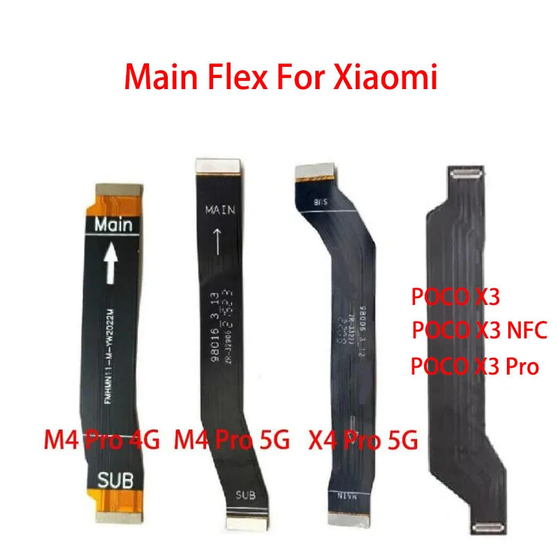 For Xiaomi Poco X3 NFC F3 X4 M4 Pro 4G 5G Main Motherboard Connector LCD Display Flex Cable Replacement Parts Ribbon