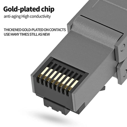 Conector RJ45 Industrial ZoeRax (Cat8/Cat7/Cat6a) Tool-Free Blindado Terminación Modular (1 Unidad)