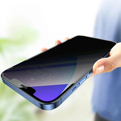 Protector Pantalla Privacidad Anti-Espía Cristal Templado para iPhone 11-15 Pro Max/13 Mini / 14 Plus (Pack 3 Unidades)
