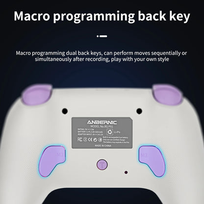 Gamepad ANBERNIC RG P01/RGP01 Bluetooth/Cableado con Joystick Efecto Hall RGB para Switch/PC/Steam/Android/iOS