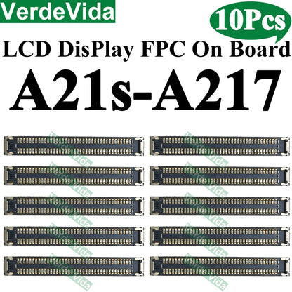 Conector FPC Pantalla LCD en Placa para Samsung Galaxy A10/A20/A21/A30S/A40/A50/A51/A70S / M12/M14/M15/M16 (10 Unidades)