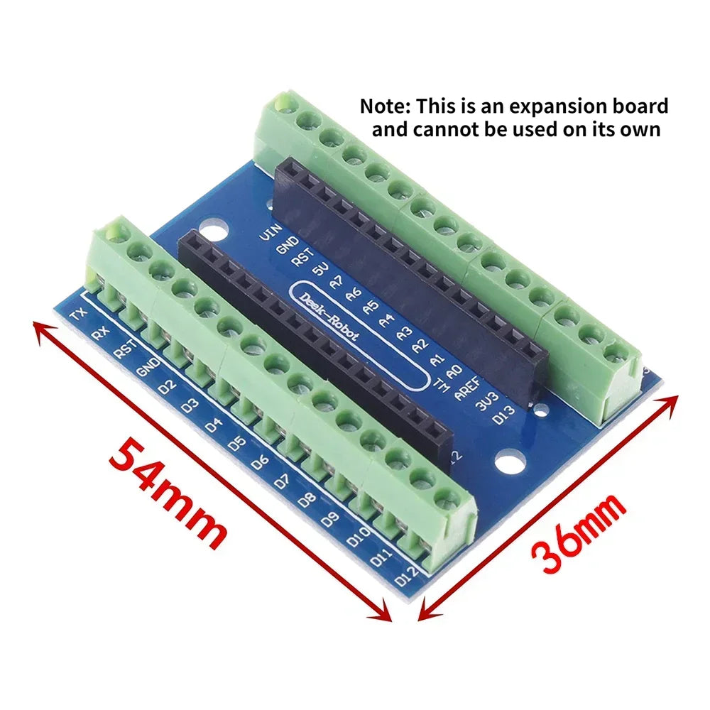 Placa Microcontrolador Mini Nano V3.0 (ATmega328P/168P, 16MHz, CH340) para Arduino