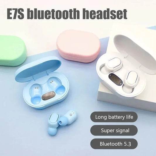 Auriculares Inalámbricos TWS E7S Bluetooth 5.3 Fone con Micrófono (Cancelación Ruido) para Xiaomi
