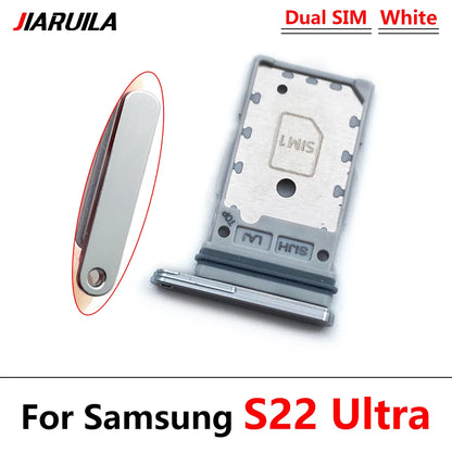 Bandeja Porta SIM/SD Card para Samsung S22 / S22 Plus / S22 Ultra - Repuesto Adaptador + Pin