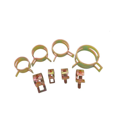 Kit Abrazaderas Resorte para Manguera Vacío/Silicona/Combustible (6/7/8/9/10mm) Automotriz (80 Piezas)